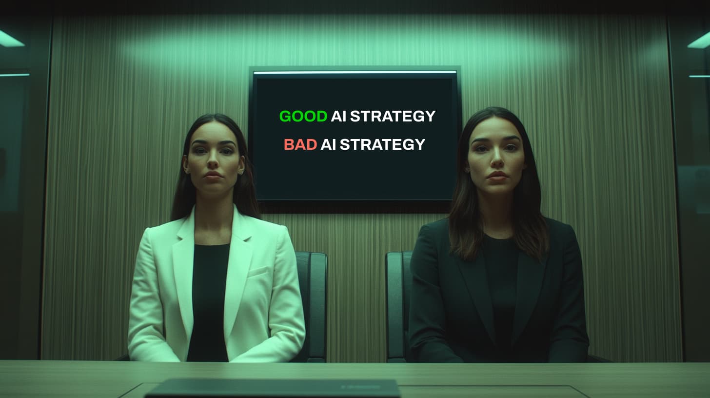 Good AI Strategy, Bad AI Strategy